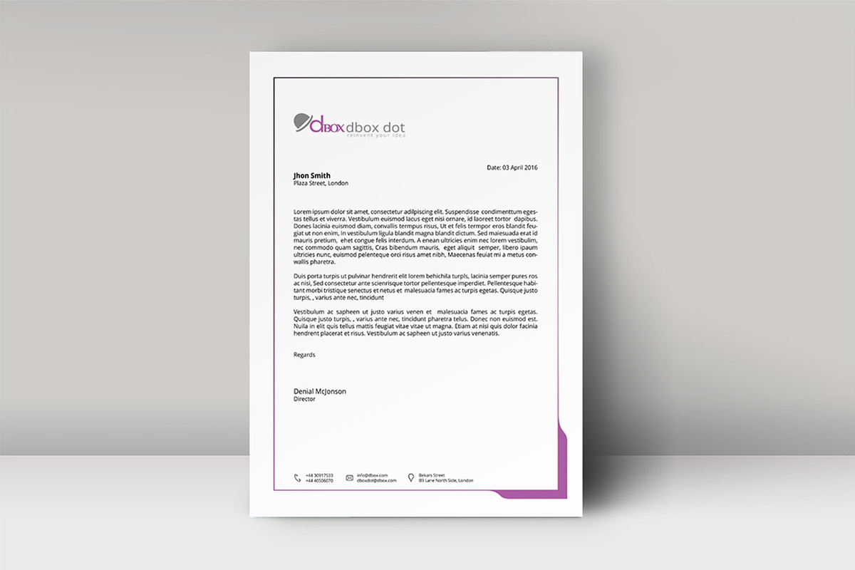 Letterhead Template, a Stationery Template by artisanHR (Photo 4 of 6)
