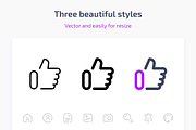 Liquid Icon Set 100+ in three styles, an Outline Icon by iconland (Thumbnail 3 of 7)