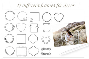 Procreate Romantic Frames Border