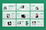 White Green Pitch Deck Google Slide, a Presentation Template by graphicook (Thumbnail 2 of 4)