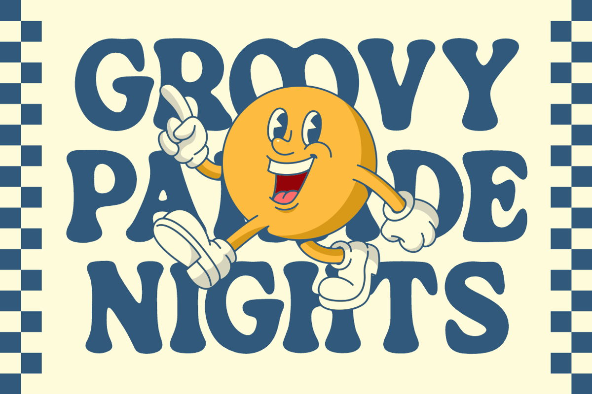 Boogsy Parade Retro Psychedelic Font, a Font by PutraCetol Studio (Photo 2 of 5)