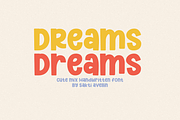 Dreams - Cute Handwritten Font, a Handwritten Font by SaktiAvellin (Thumbnail 1 of 6)