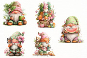 Whimsical summer gnome Clipart, an Illustration by Designworld (Thumbnail 3 of 6)