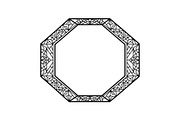 Polygon Frame & Label Bundle, an Illustration by Creativeshirt (Thumbnail 29 of 51)