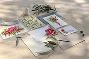 Red roses, floral watercolor set, an Illustration by Artmanata (Thumbnail 14 of 16)