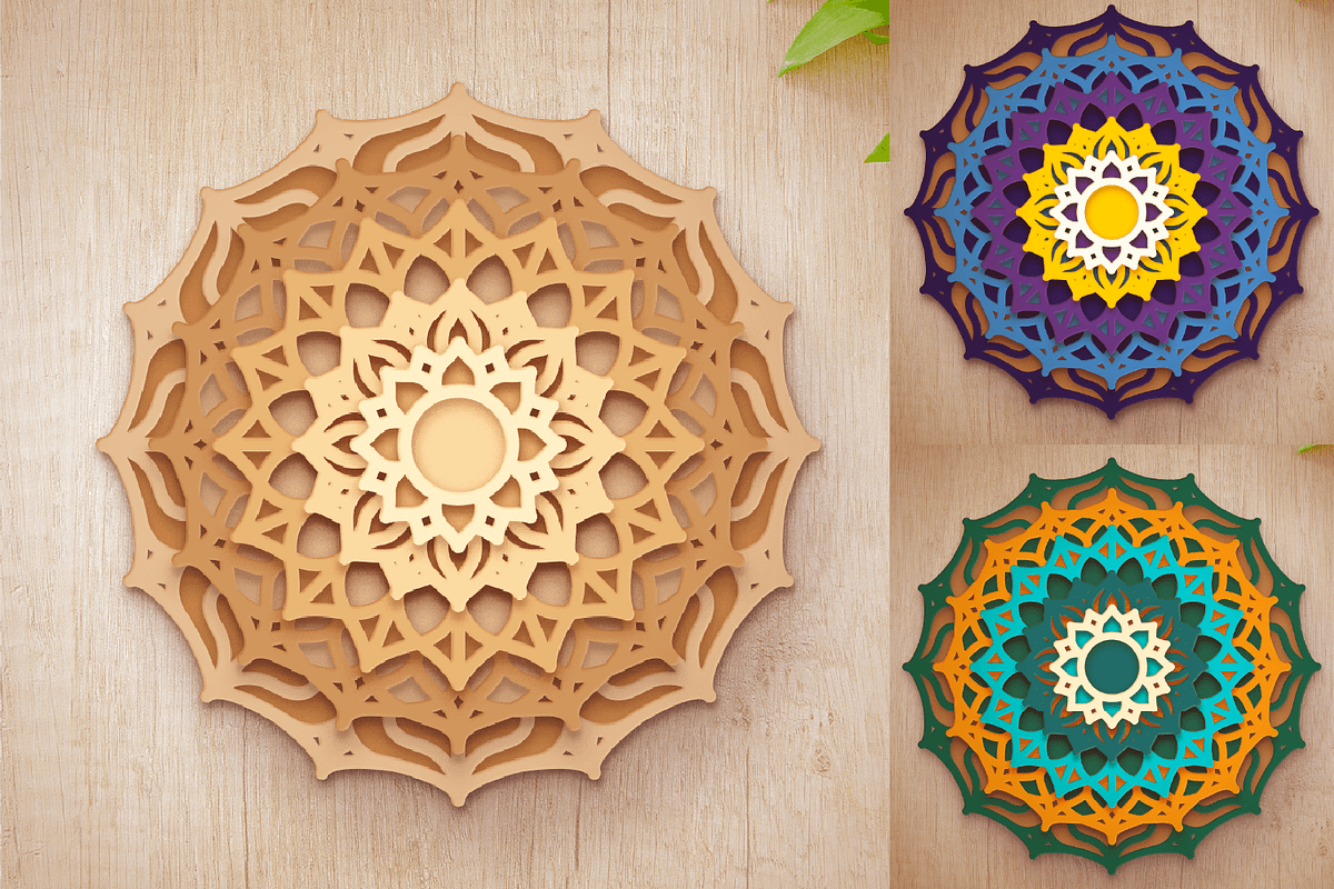 3D Dahlia Flower Design - Cut Files, an Object Graphic by Arshad Ali (Photo 7 of 8)
