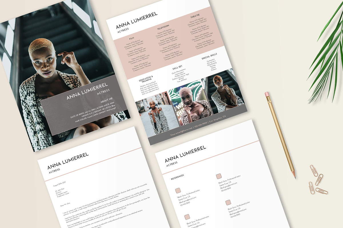 Creative Resume for Actor, Dancer, a Resume Template by Stanin Studio (Photo 7 of 10)