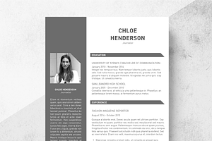 Tone Resume Template Cover Letter