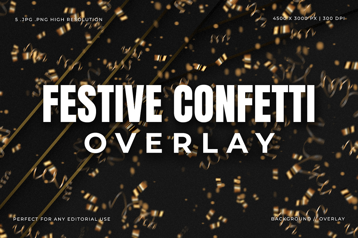 Festive Confetti Overlay, a Background Graphic by Pitchlook.Studio