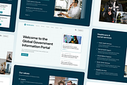 WorlGov - Government Landing Page, an UI Kit Template by Agensip Design Agency (Thumbnail 2 of 10)