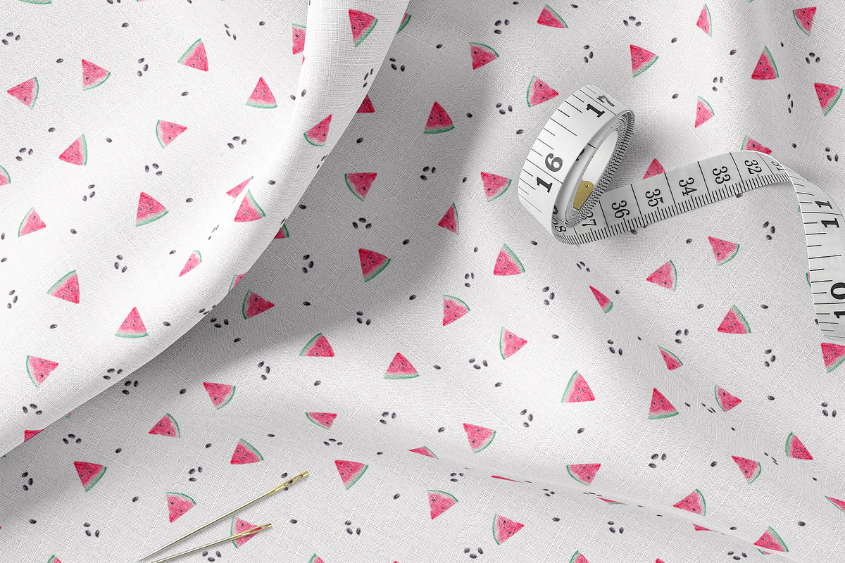 Watercolor Watermelon Patterns Set, a Pattern Graphic by Oksana Dovhopol Art (Photo 2 of 11)