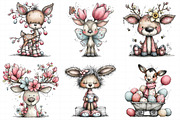 Whimsical Easter Cute Deer Clipart, an Illustration by Daily.Designs (Thumbnail 5 of 7)