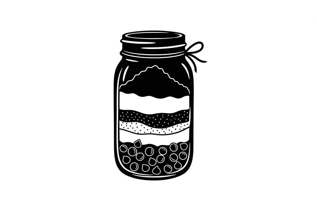 Layered Mason Jar Ingredients Bundle, an Illustration by yasushie (Photo 27 of 31)