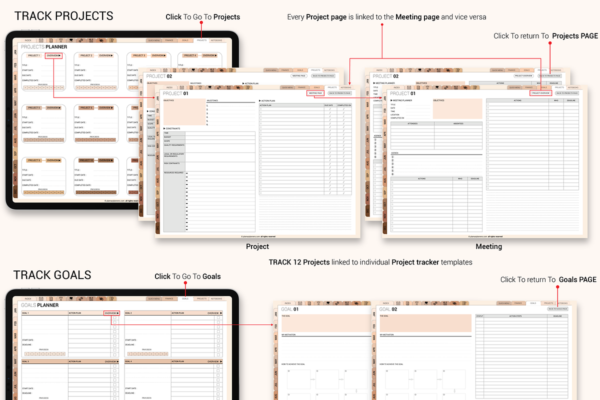 All-in-One Planner 2025 Dated Undate, a Templates & Theme by Plamarplanners (Photo 10 of 10)