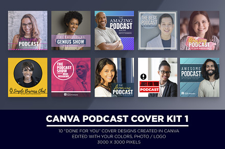 Canva Podcast Cover Kit 1