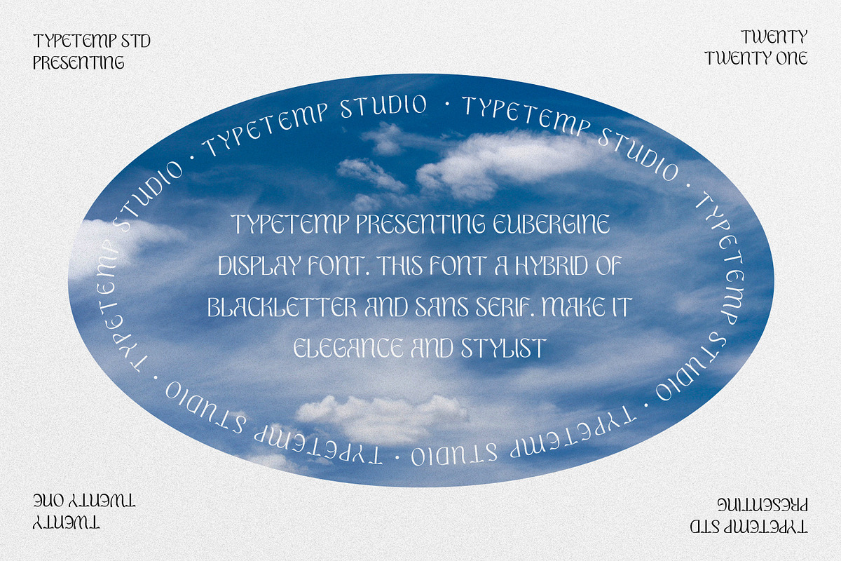 EUBERGINE - Display, a Font by Typetemp Studio (Photo 3 of 16)