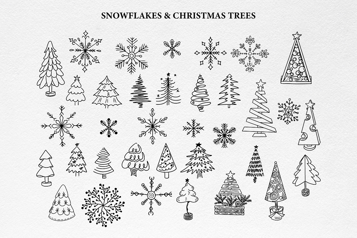 Merry Christmas HandDrawn Collection, a Decorative Illustration by Decor Lines (Photo 3 of 12)
