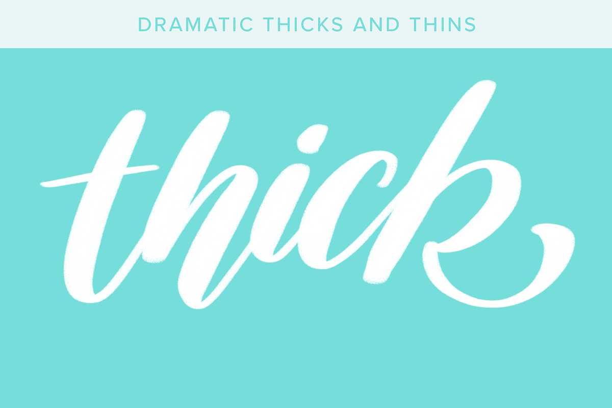 iPad Lettering Brush - Canvas, a Brush Add-On by Sasha Hickson (Photo 3 of 5)