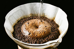 Artisanal Pour Over Coffee Brewing, a Food & Drink Photo by Virgo Studio