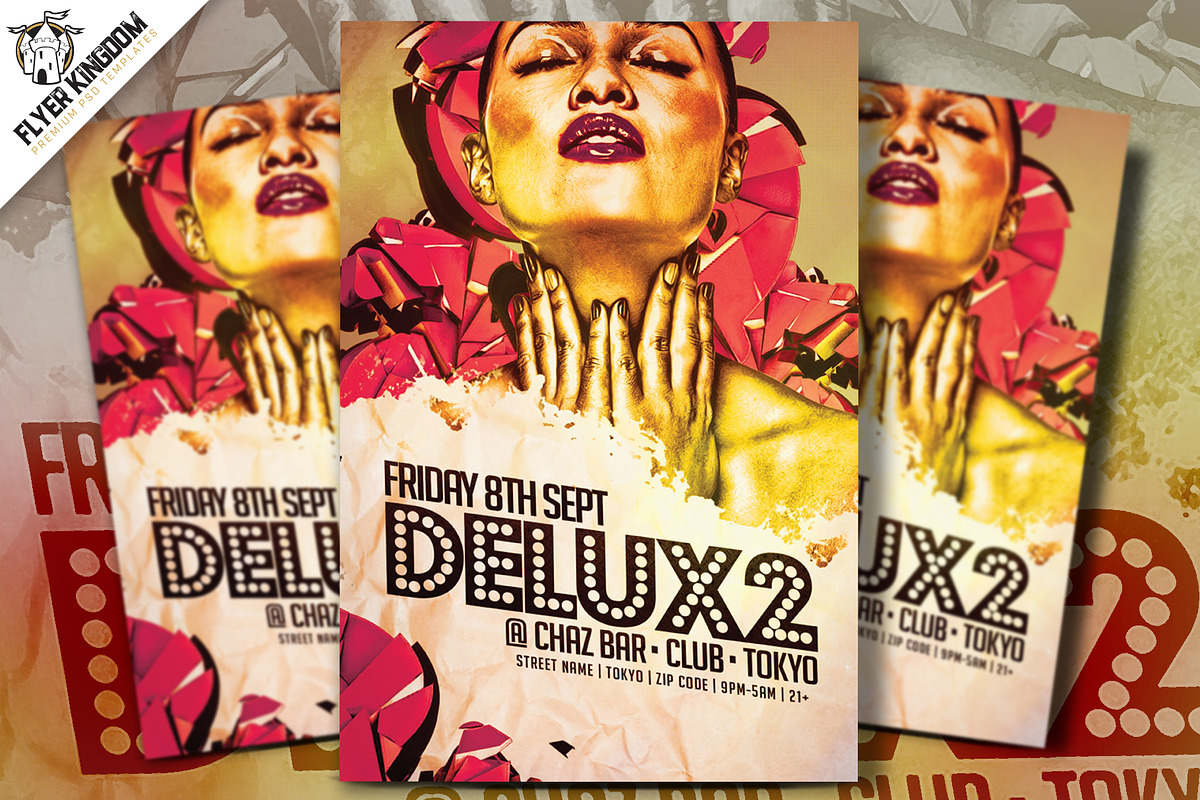 Delux2 Party Flyer Template, a Flyer Template by FlyerKingdom