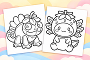 Soft Plushies Coloring Pages Vol. 4, an Object Illustration by Inkivelle Studio (Thumbnail 2 of 3)