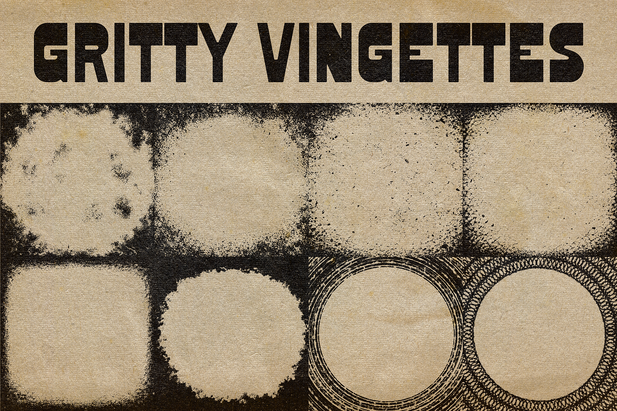 Grunge Frames & Gritty Vignettes, a Texture Graphic by PeeperDesignStudio (Photo 12 of 12)