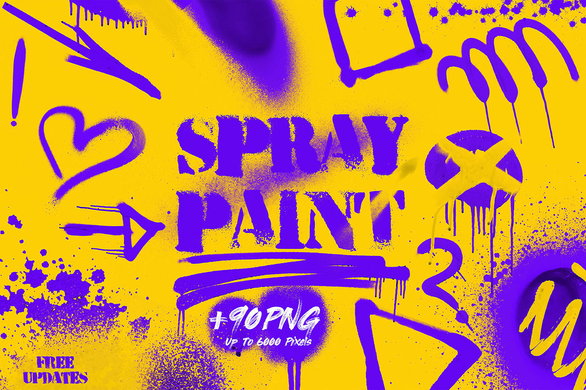 Spray Paint - 90+ PNG Overlays, a Background Graphic by Craftsy Crafters (Photo 1 of 7)