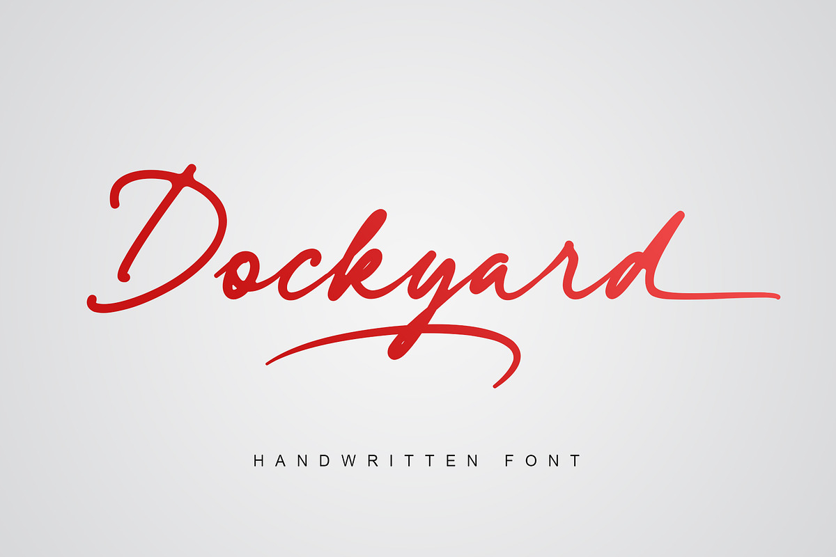 Dockyard | Handwritten Font, a Script Font by Lemonthe (Photo 1 of 9)