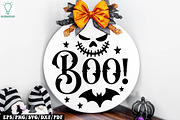 Halloween Round Sign SVG Bundle, a Graphic by Designer302 (Thumbnail 3 of 17)
