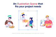 Animated Pizza Illustration Set, a Food Illustration by Prosymbols (Thumbnail 3 of 5)
