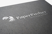 Paper Pusher Logo, a Branding & Logo Template by aaron robertson design (Thumbnail 1 of 4)