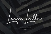 Lonia Latter Signature Font, a Script Font by UICreative (Thumbnail 1 of 5)