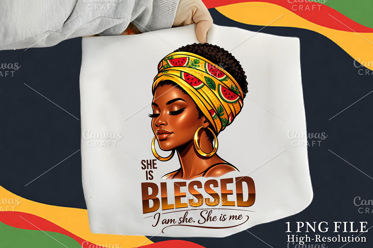 She is Blessed Black History Month, an Illustration by Canvas Craft (Photo 1 of 6)