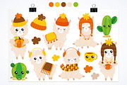 Fall Llama, an Illustration by PrettyBundles (Thumbnail 2 of 5)