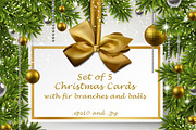 Christmas & New Year cards templates, a Card Template by Vjom (Thumbnail 1 of 6)
