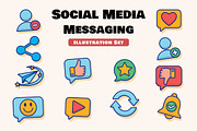 Social Media Messaging Icon, a Technology Illustration by Partikusi Design (Thumbnail 1 of 3)