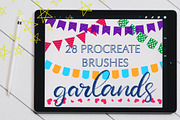 Procreate Brush set - Garlands, a Brush Add-On by Almazova Dolzhenko (Thumbnail 1 of 6)