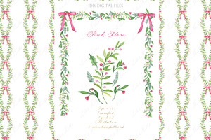 Pink Flora Baby Shower Pink Bow DIY