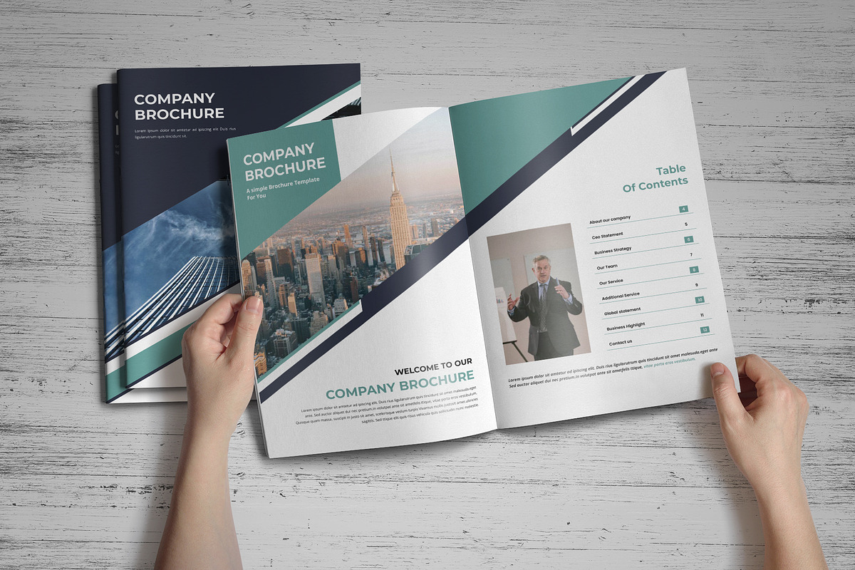 Company Profile Template V4, a Brochure Template by SamiSimply7 (Photo 2 of 9)