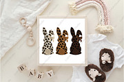 Hand Painted Leopard Easter Bunny, an Illustration by CraftArtStudio (Thumbnail 4 of 4)