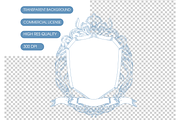Blue Chinoiserie Clipart, an Illustration by TatiMockup (Thumbnail 6 of 6)
