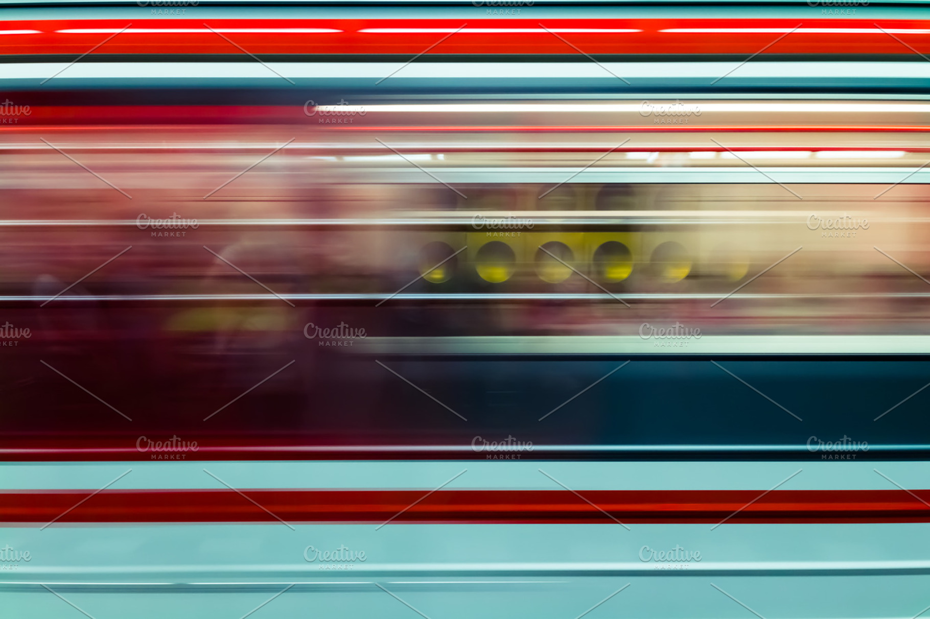 Metro train in motion, a Transportation Photo by c l a r a X Y