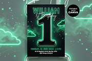 1st Birthday Invitation, an Invitation Template by M9 Design (Thumbnail 1 of 4)