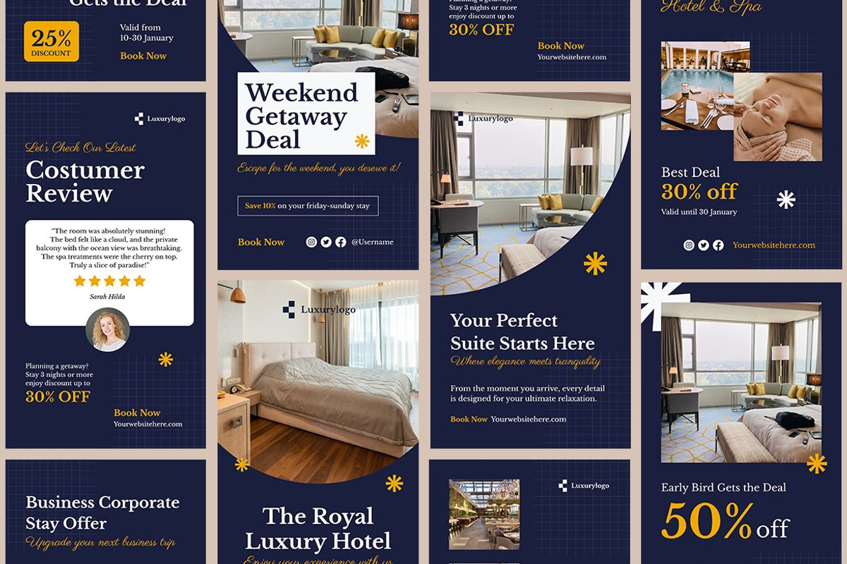Hotel Instagram Story Template, a Social Media Template by FDR Studio (Photo 3 of 4)