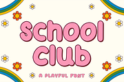 School Club, a Script Font by FreshTypeINK (Thumbnail 1 of 8)
