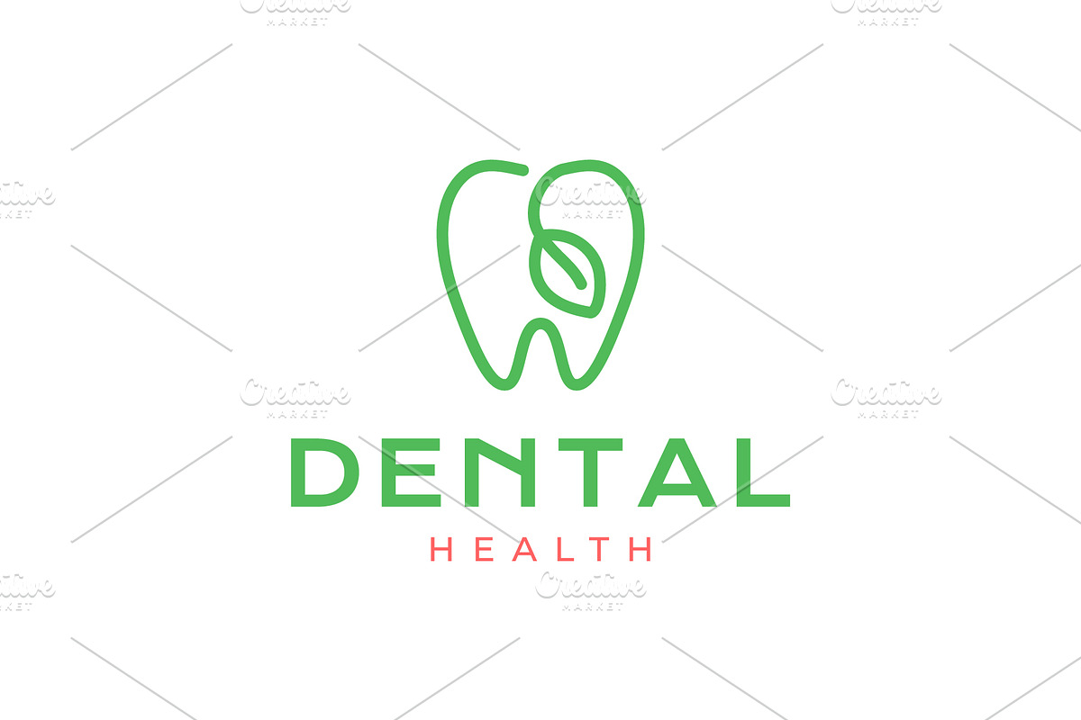 tooth dental care herbal  logo, a Branding & Logo Template by devastd
