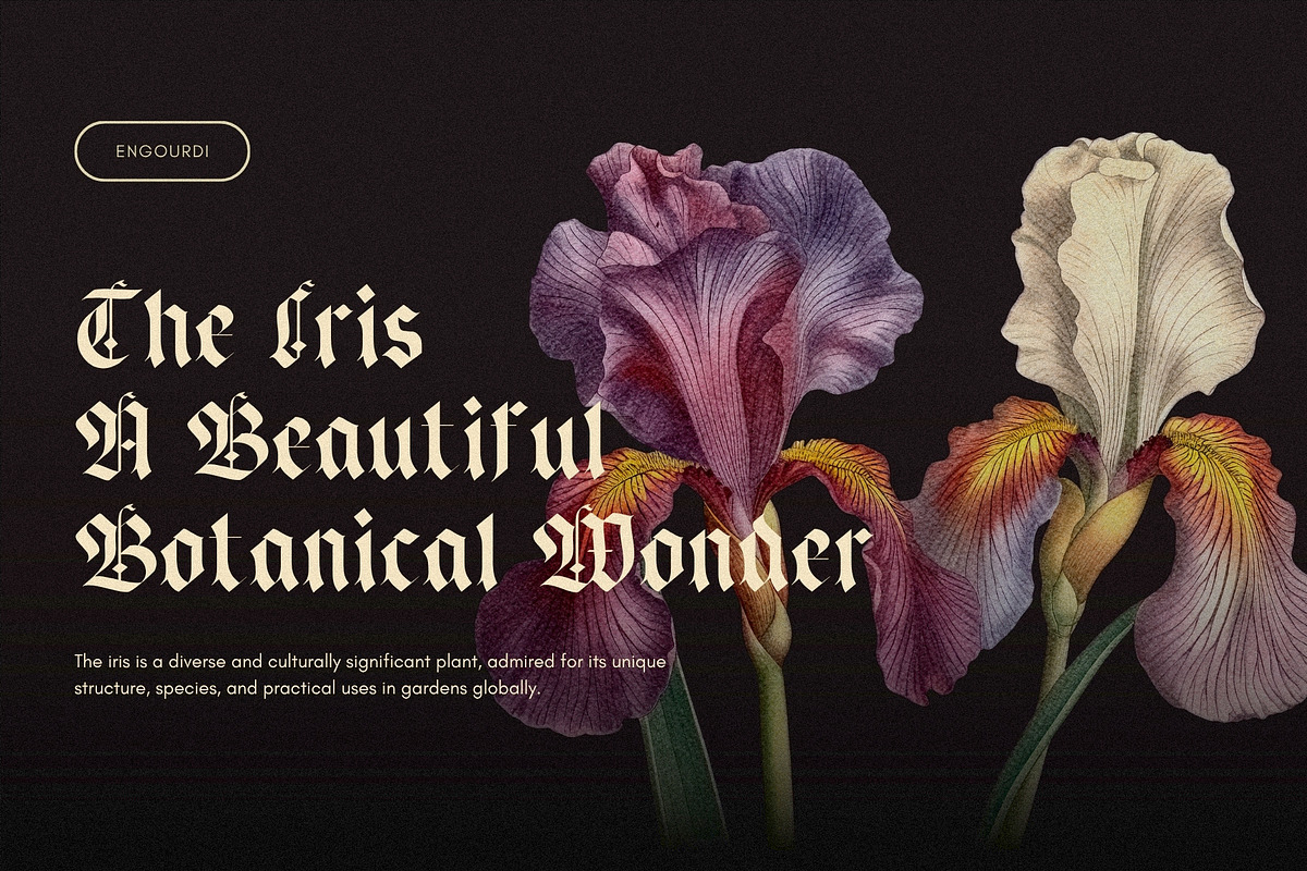 Engourdi Blackletter Font, a Blackletter Font by Heinzel Std (Photo 3 of 18)