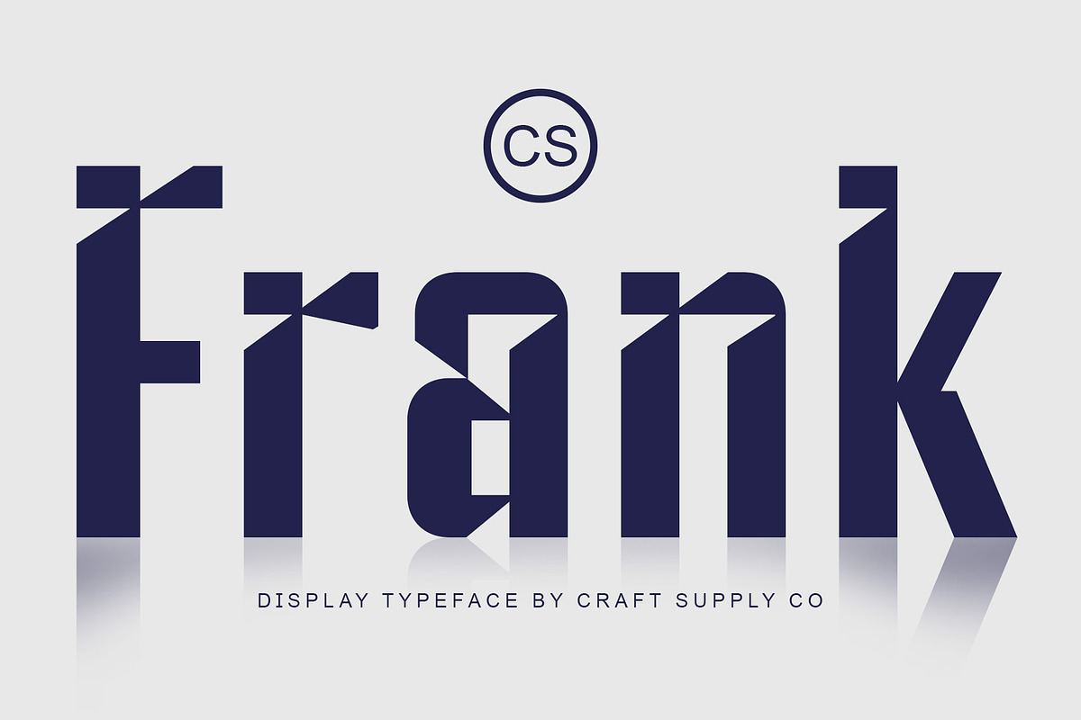 CS Frank – Solid Font, a Sans Serif Font by Craft Supply Co. (Photo 1 of 8)
