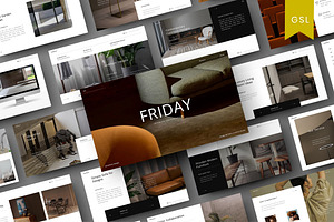 Friday - Interior Design Googleslide, a Presentation Template by Dens Creative Studio