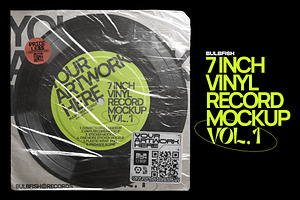 7 Inch Vinyl Record Mockup Vol.1